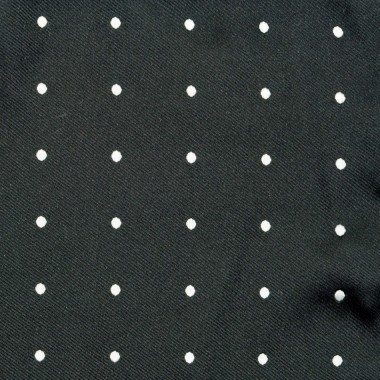 Pochette de costume à Pois. Noir à pois blancs 2