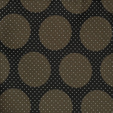 Pochette de costume fins et gros Pois. Noir à pois blancs et marron 2