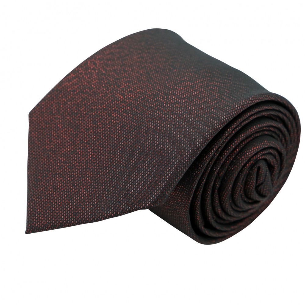 Cravate Classique Homme Effet Brilliant. Rouge