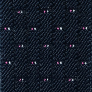 Bretelles pour homme. Bleu Marine à pois blancs et roses 2