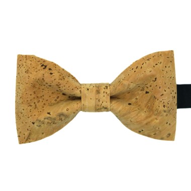 Ensemble en Liège Noeud papillon et Broche assortie. Classique moucheté 2