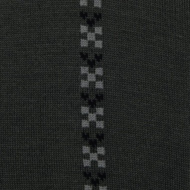 Chaussettes en Coton Mercerisé. Gris et motifs carrés 2
